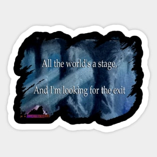 Exit Stage Sticker